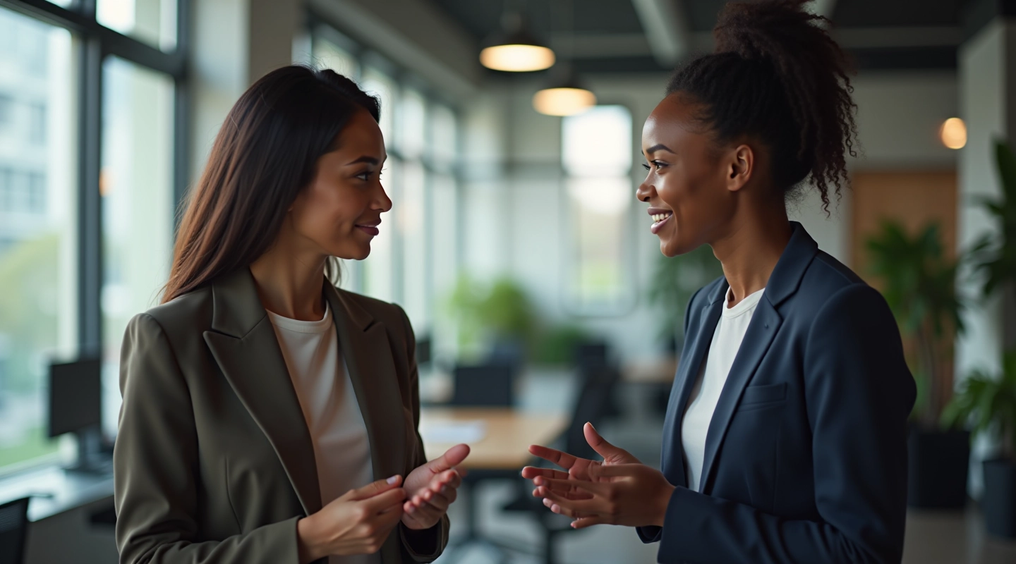 Groep mensen netwerken in professionele omgeving